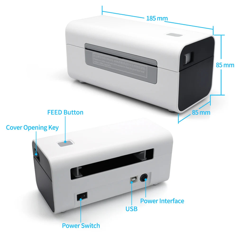 Direct Thermal Label Printer Portable Desktop Evri, Royal mail, DPD, DHL Printer