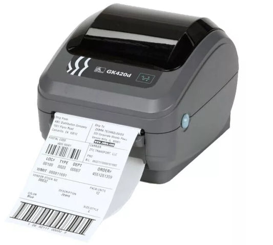 Zebra GK420D Wireless LAN USB Direct Thermal Desktop Label Printer 12mont Wty