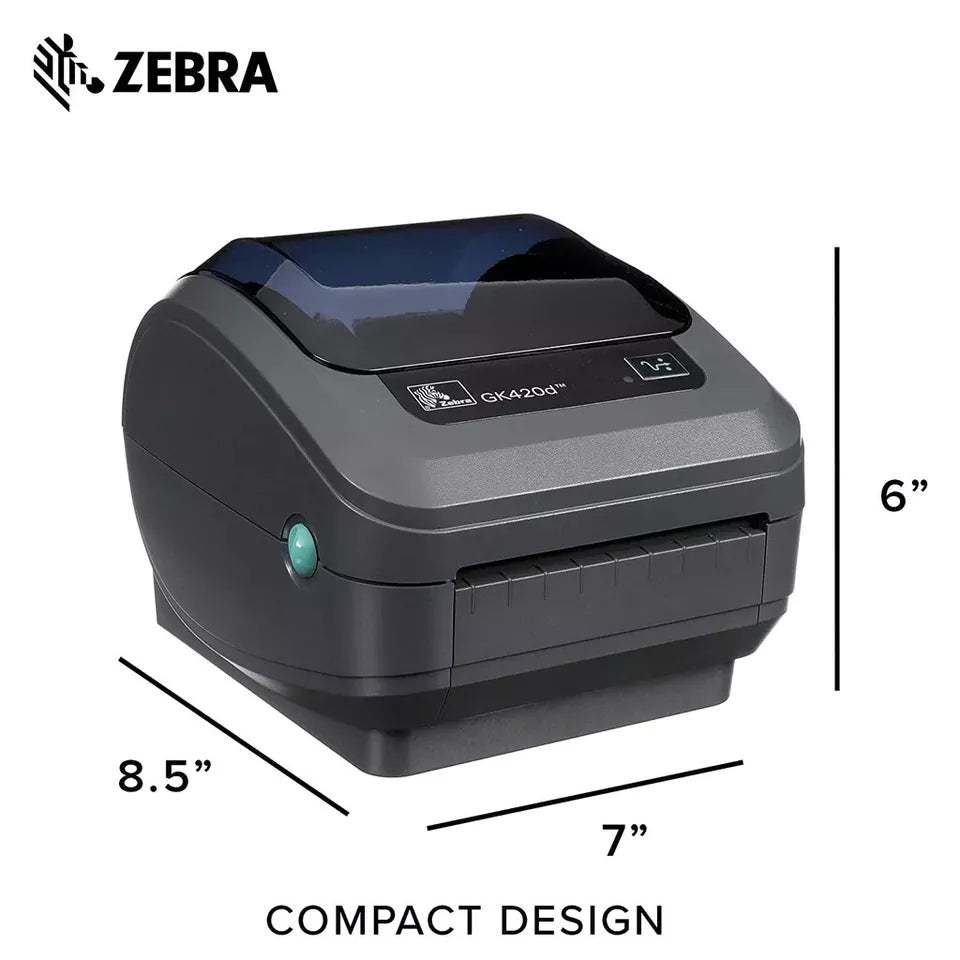 Zebra GK420D Direct Thermal Desktop Label Printer 12 months Warranty